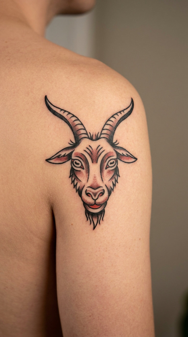 Traditional American Goat Head