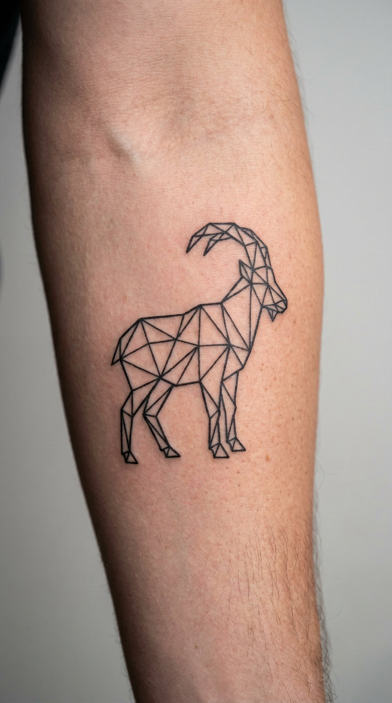 Geometric Mountain Goat