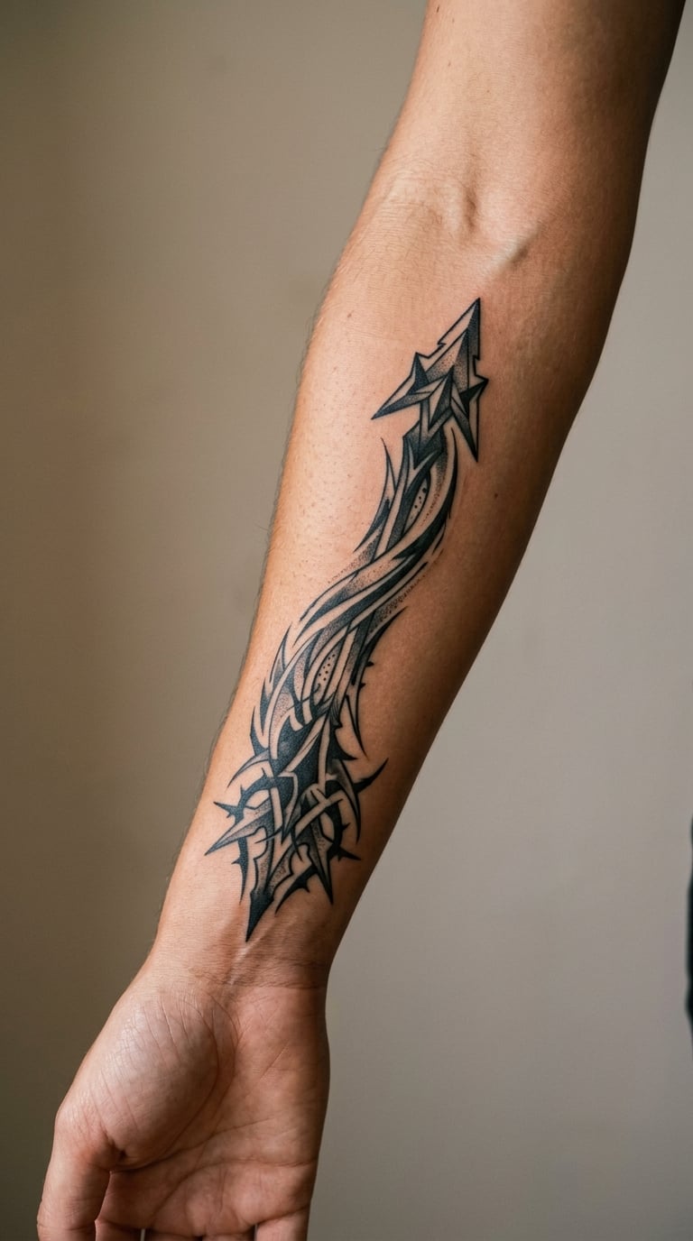 Wildstyle Arrow on the Forearm