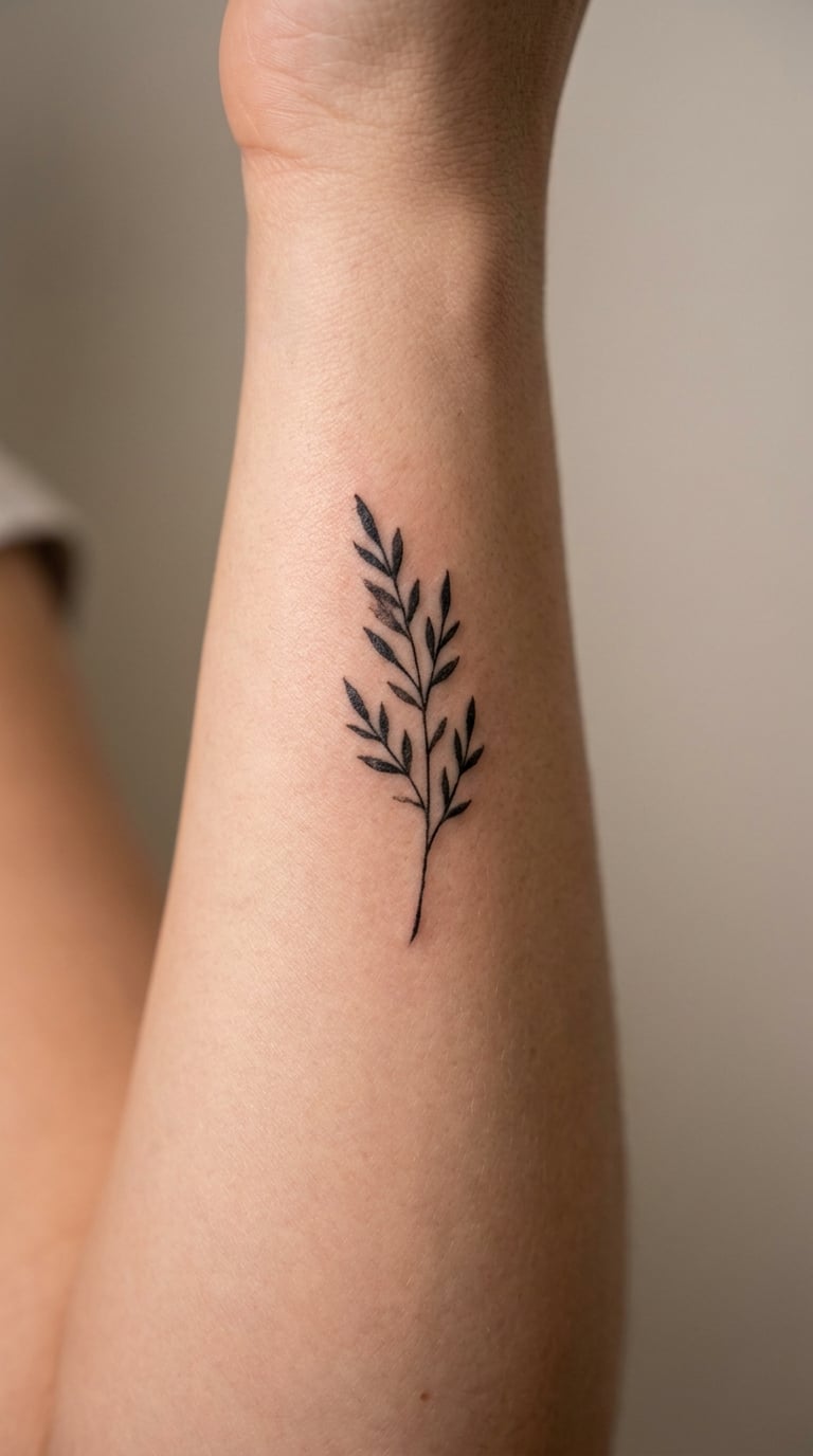 Handwritten Quote with Botanical Detail