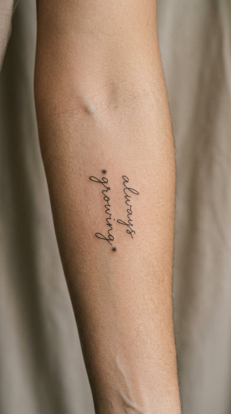 Handwritten Note on the Forearm