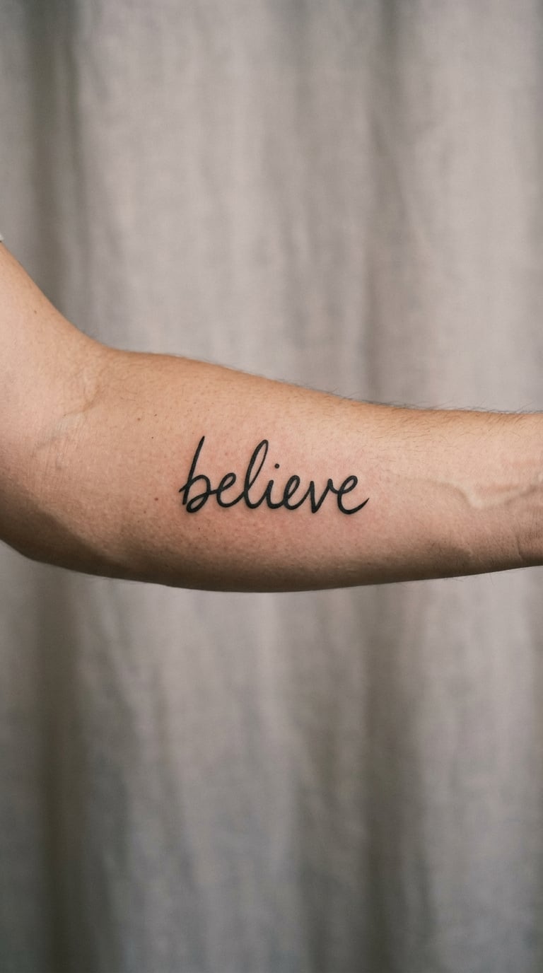 One-Word Handwriting Tattoo