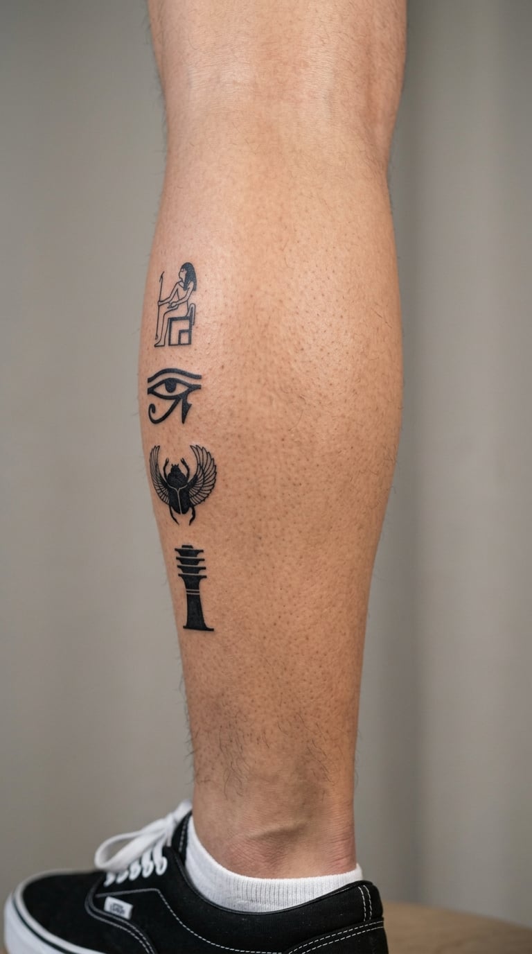 Hieroglyph-Style Vertical Column