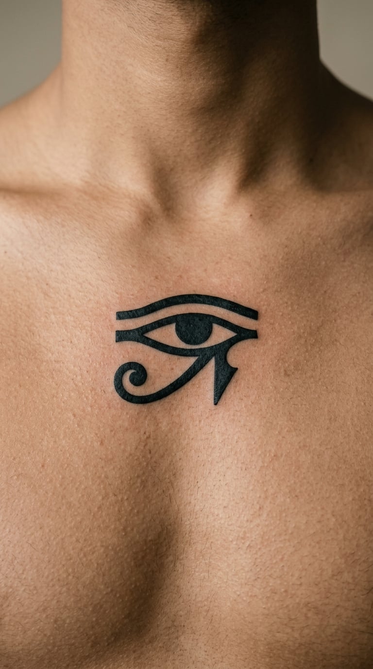 Eye of Horus in Blackwork