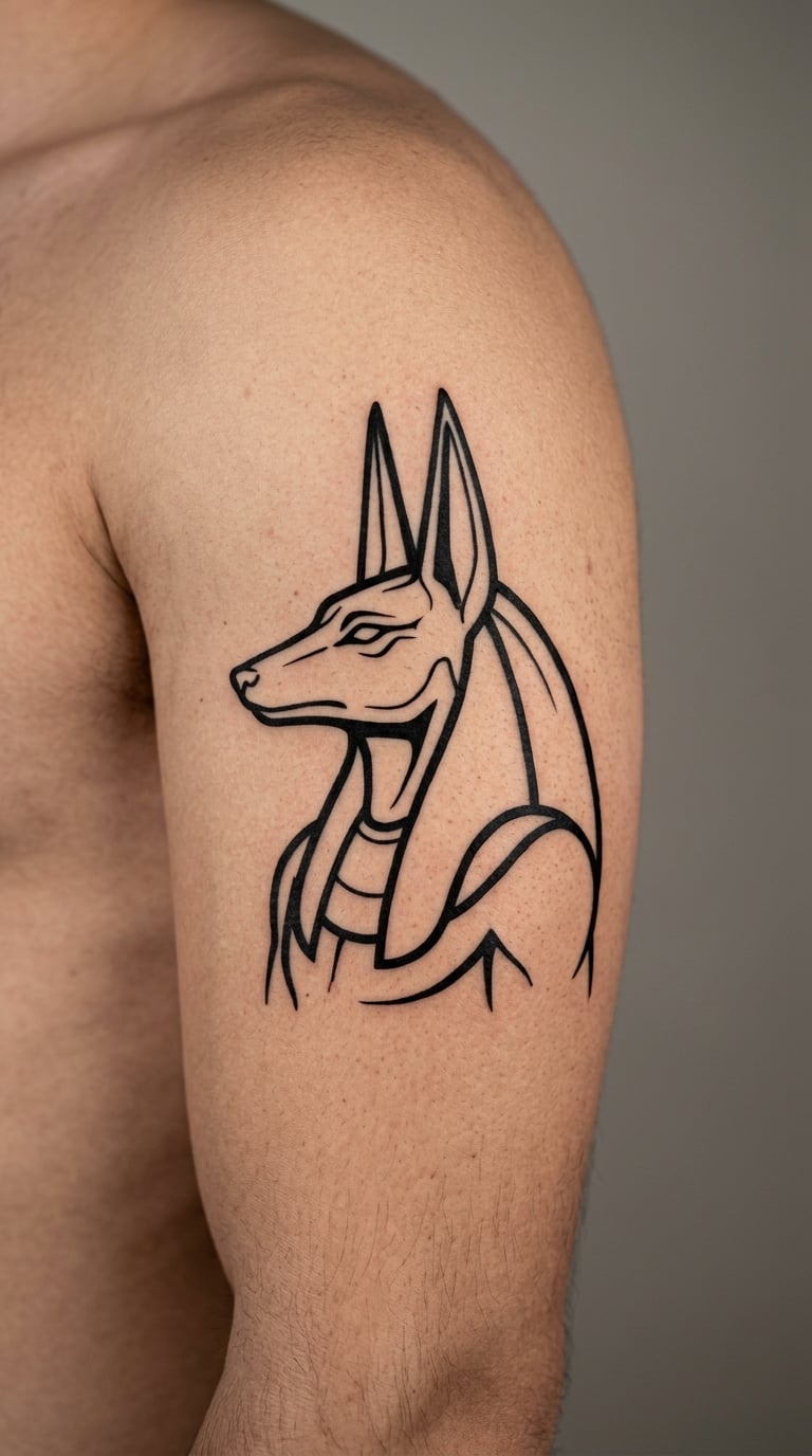 Anubis in Minimal Blackwork