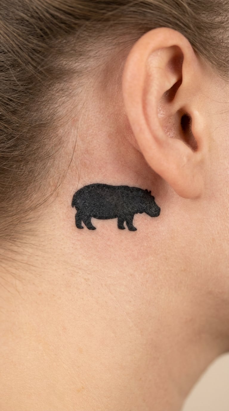 Micro Hippo Behind the Ear