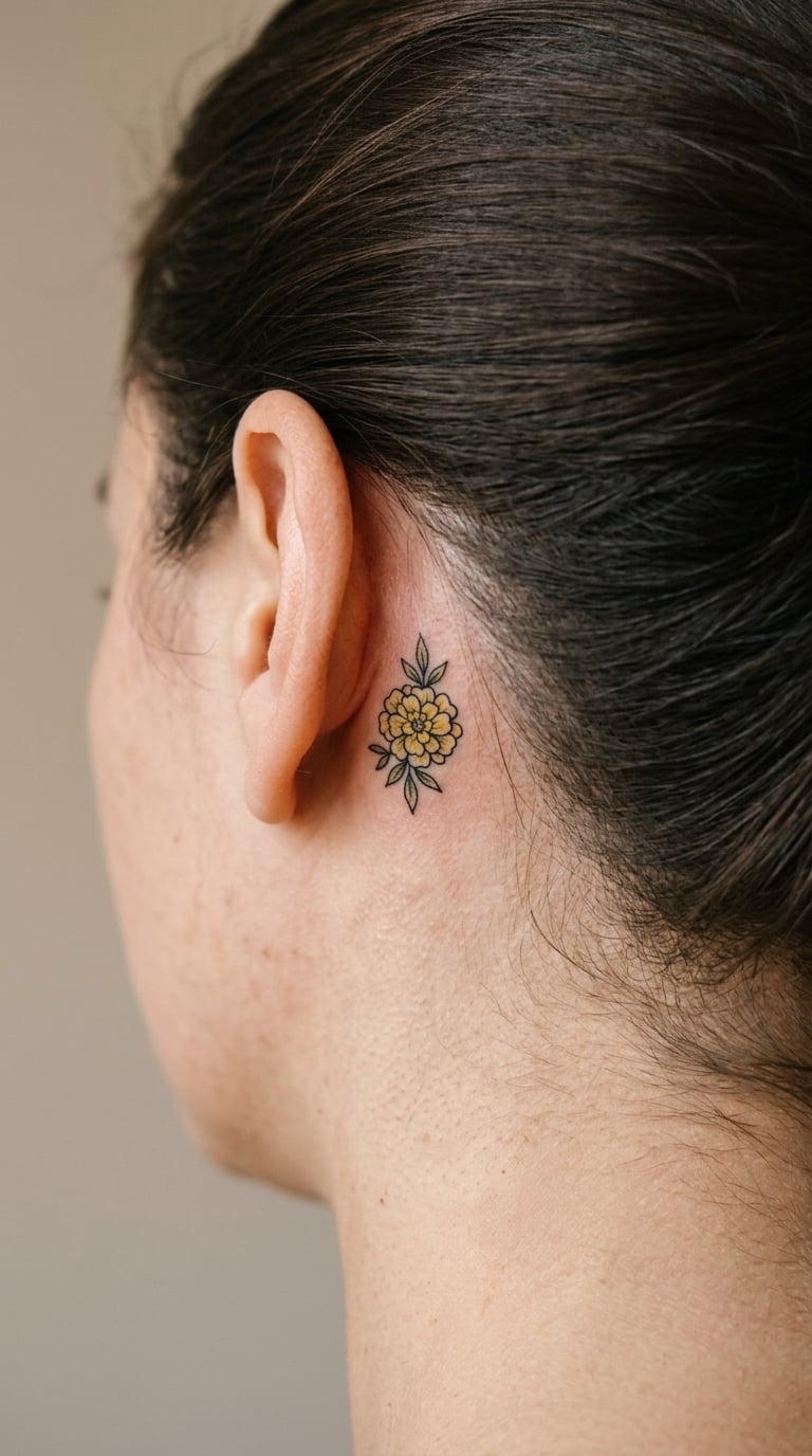 Micro-Marigold Behind the Ear