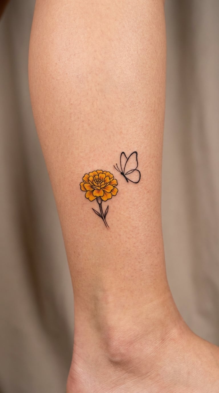 Marigold-and-Butterfly Pairing on the Calf