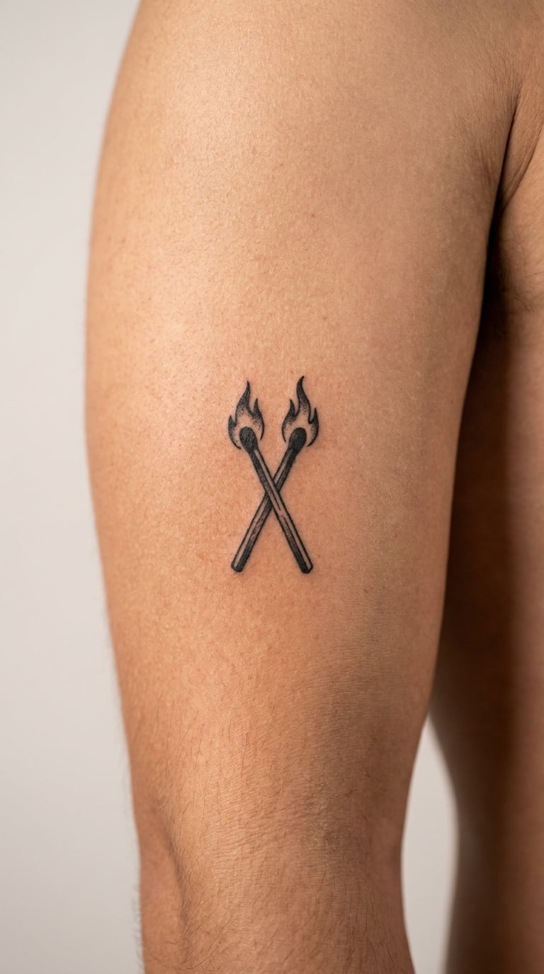 Crossed Flame Pair