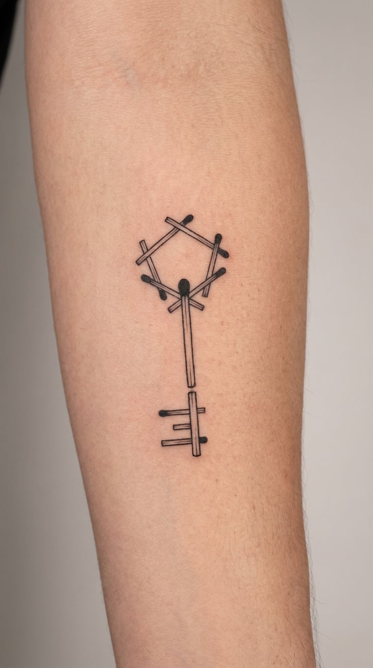Matchstick-Turned Key