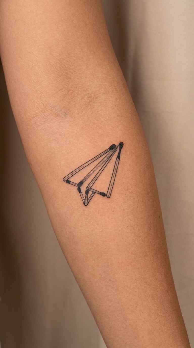 Matchstick Paper Plane