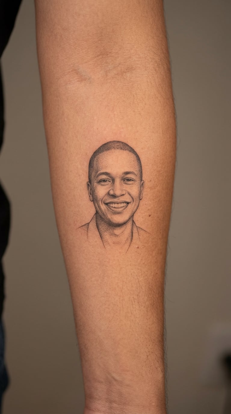 Fine-Line Portrait from a Shared Photograph