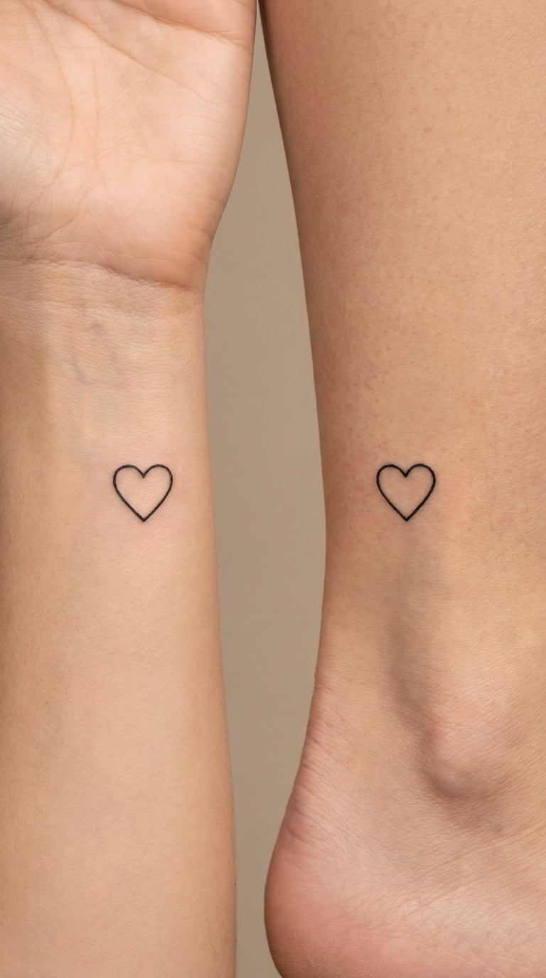 Matching Micro Heart Outlines