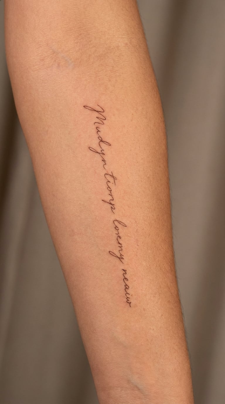 Meaningful Song Lyric in Script