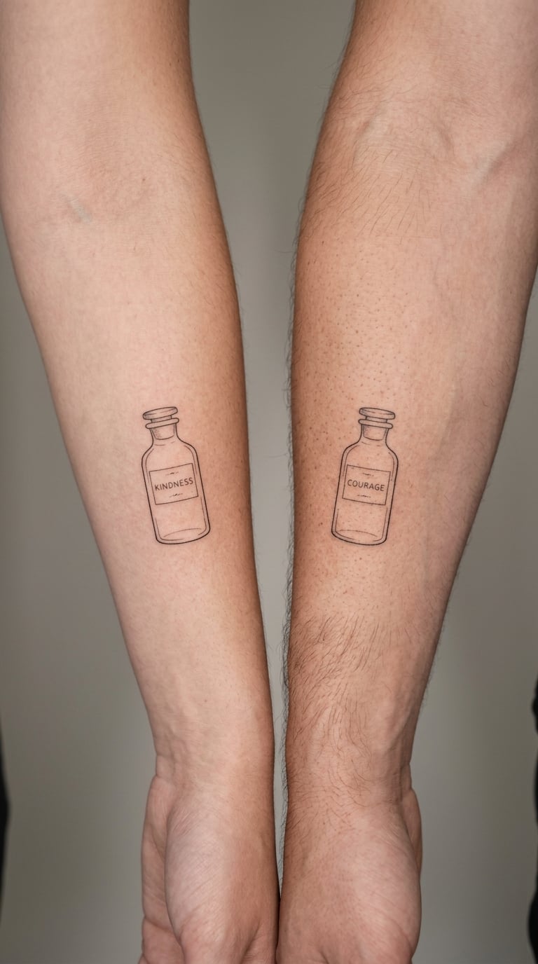 Matching Bottle Pair With Split Messages
