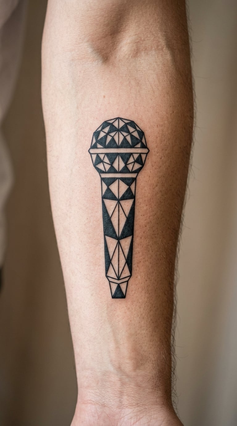 Geometric Microphone Built From Triangles