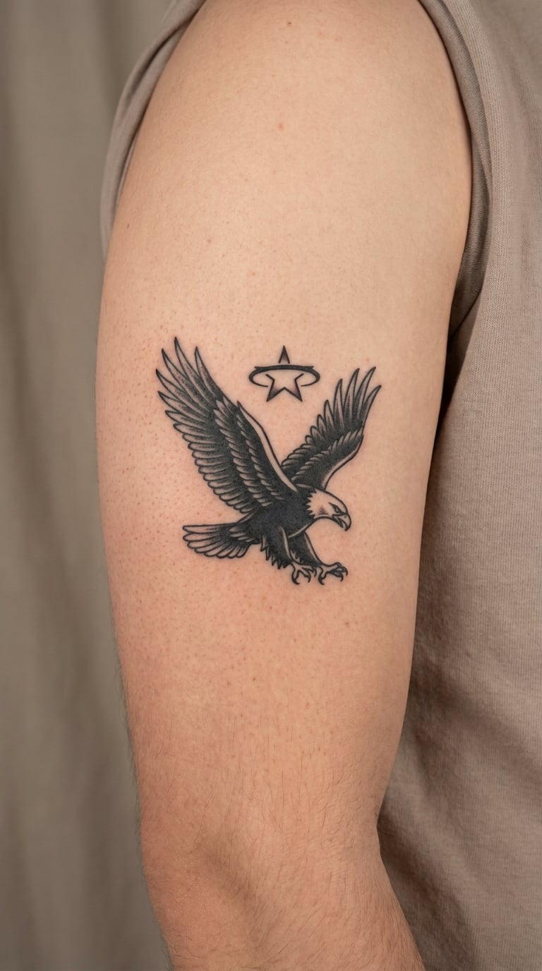 Eagle with Clean Star Halo