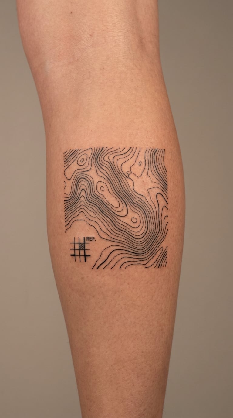 Topographic Map With Grid Reference