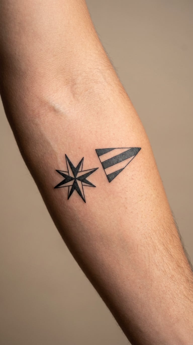 Nautical Star and Pennant Flag