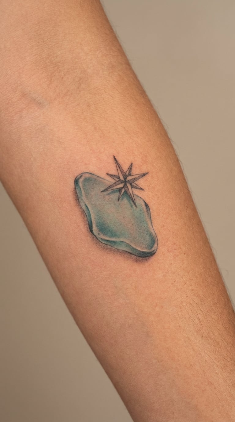 Star Emerging from a Sea Glass