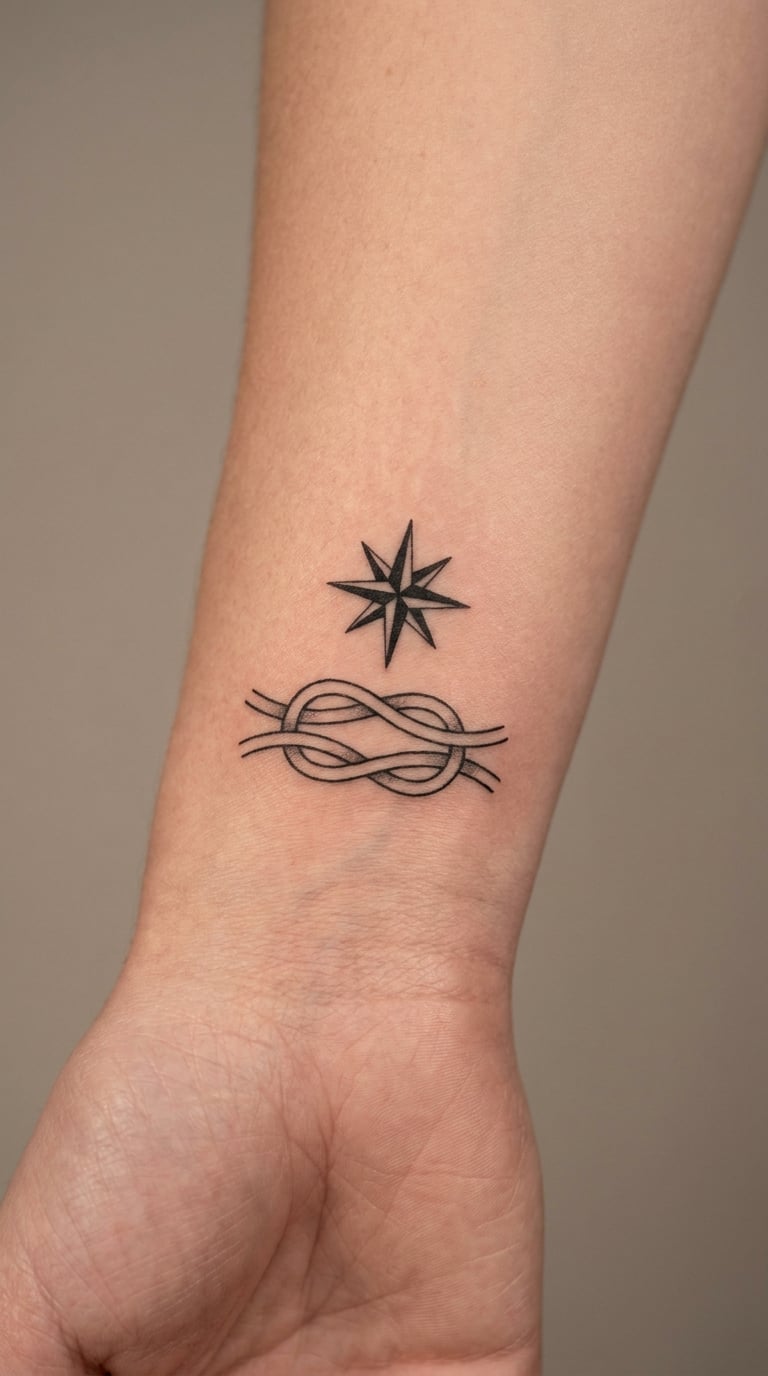 Nautical Star and Sailor Knot