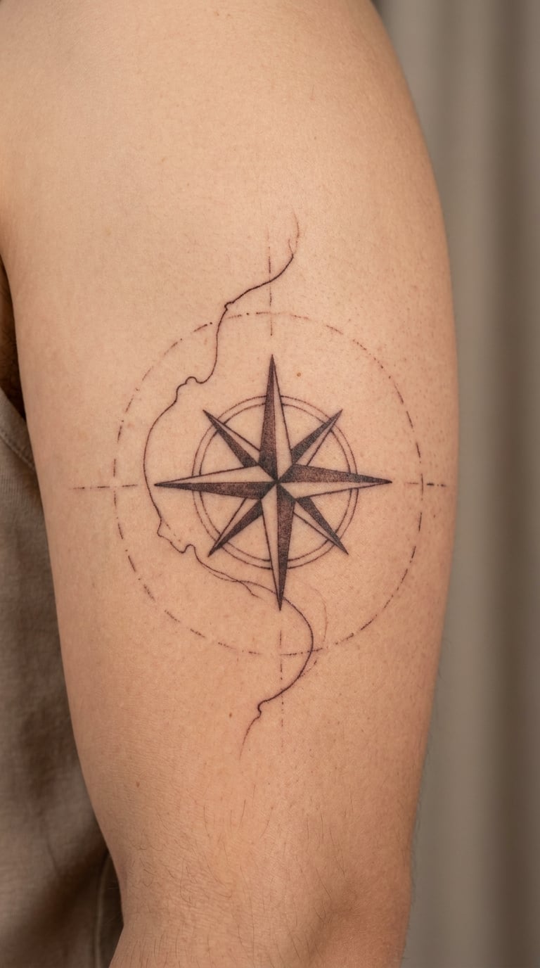 Antique Nautical Chart Nautical Star