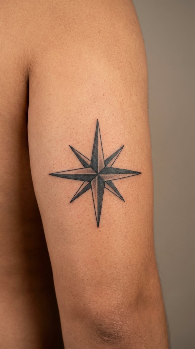 Large Celestial North Star Sleeve Element