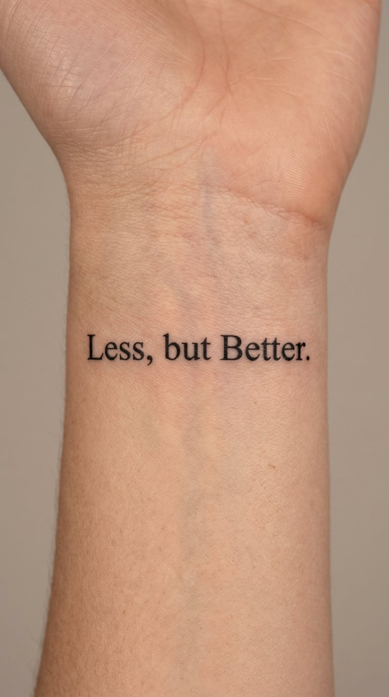 Compact "Less, but Better" on the Wrist