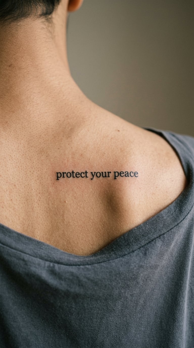Clean "Protect Your Peace" on the Back