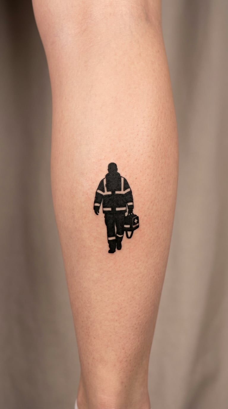 Micro-Realism Paramedic Silhouette