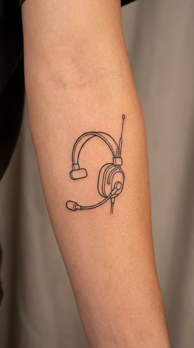 Fine-Line Radio Headset