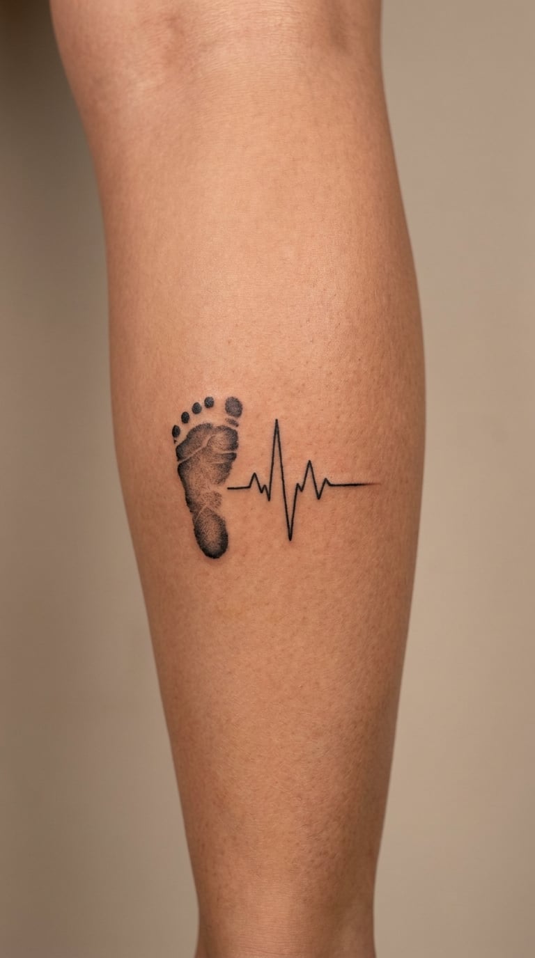 Footprint and Heartbeat Memorial