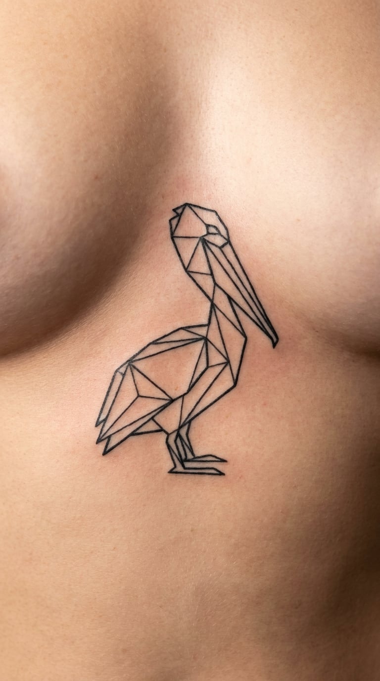 Geometric Pelican Design