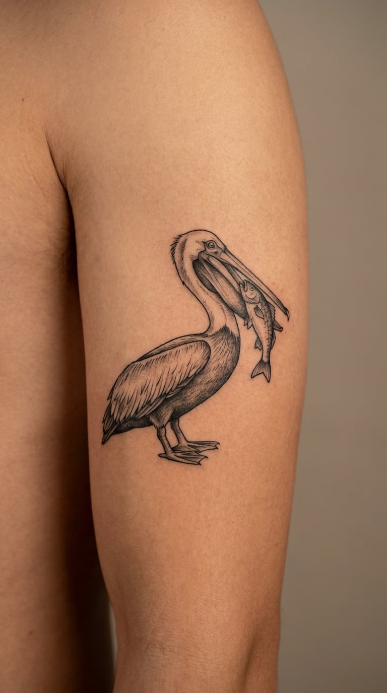 Pelican and Pouch
