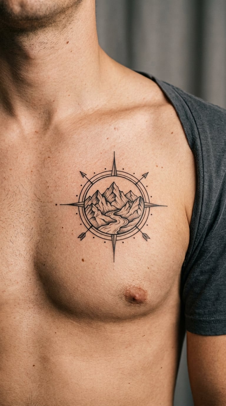 River Through a Mountain Compass