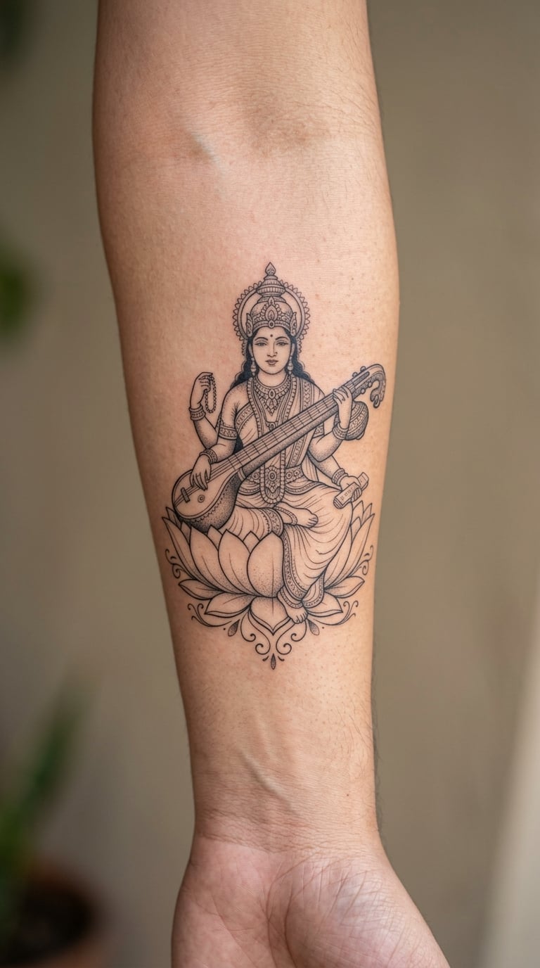 Saraswati with Veena