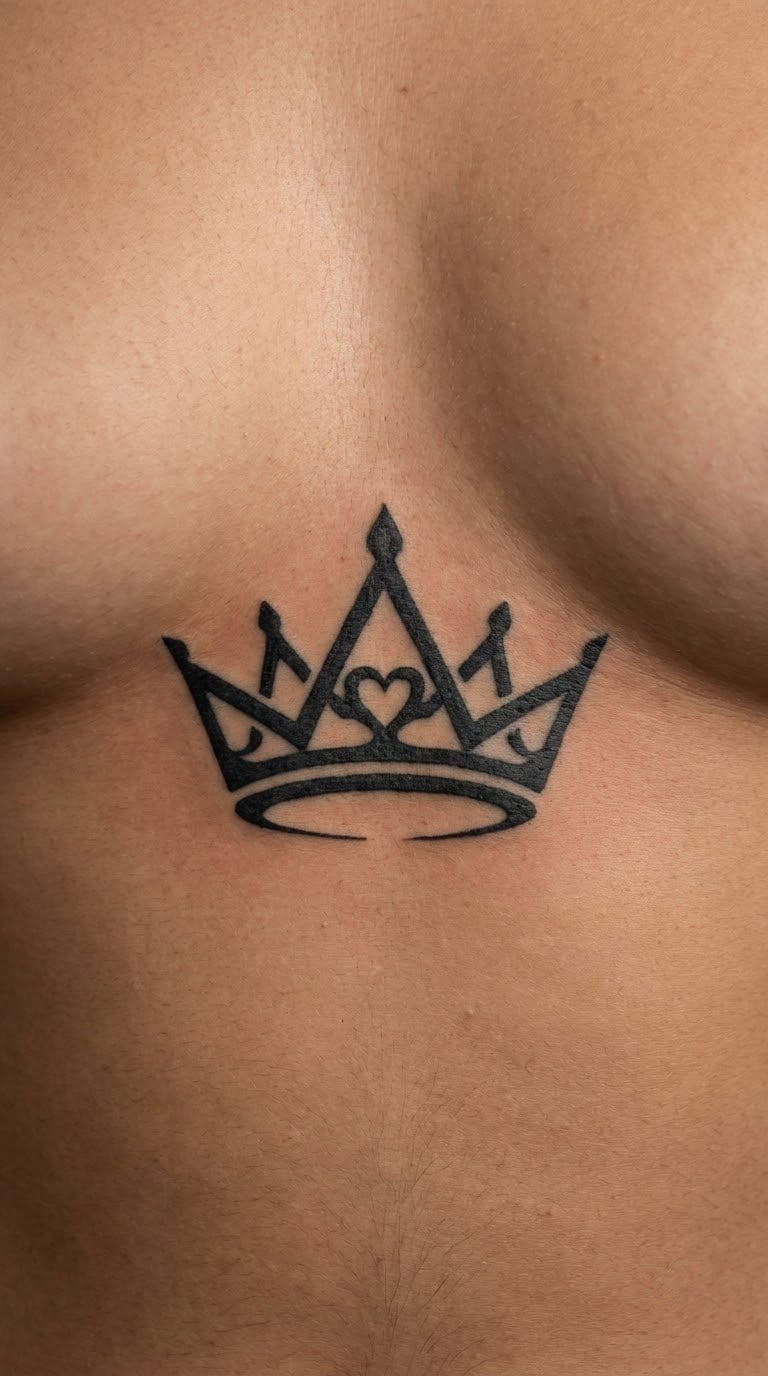 Ornate Crown with a Heart