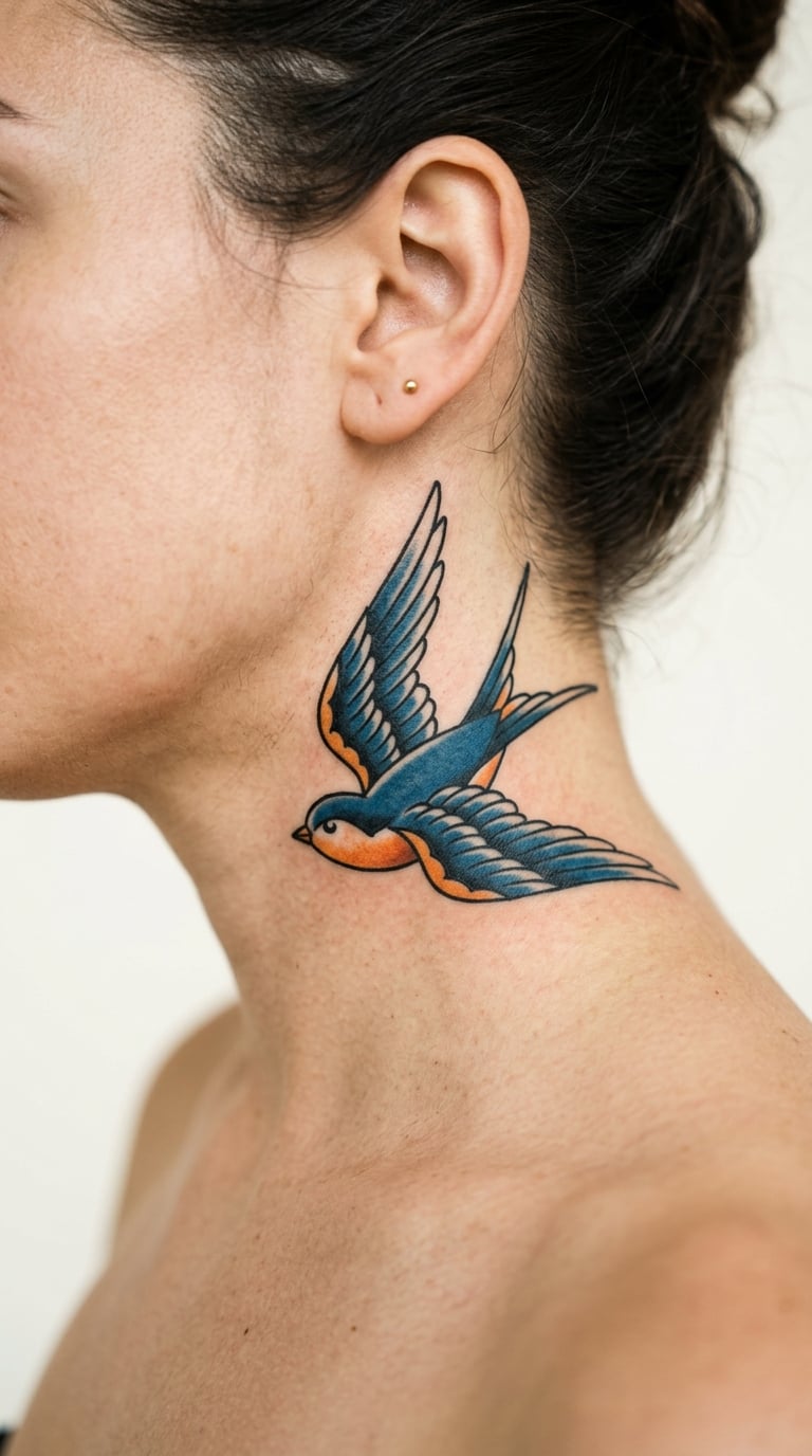 Swallow in Flight