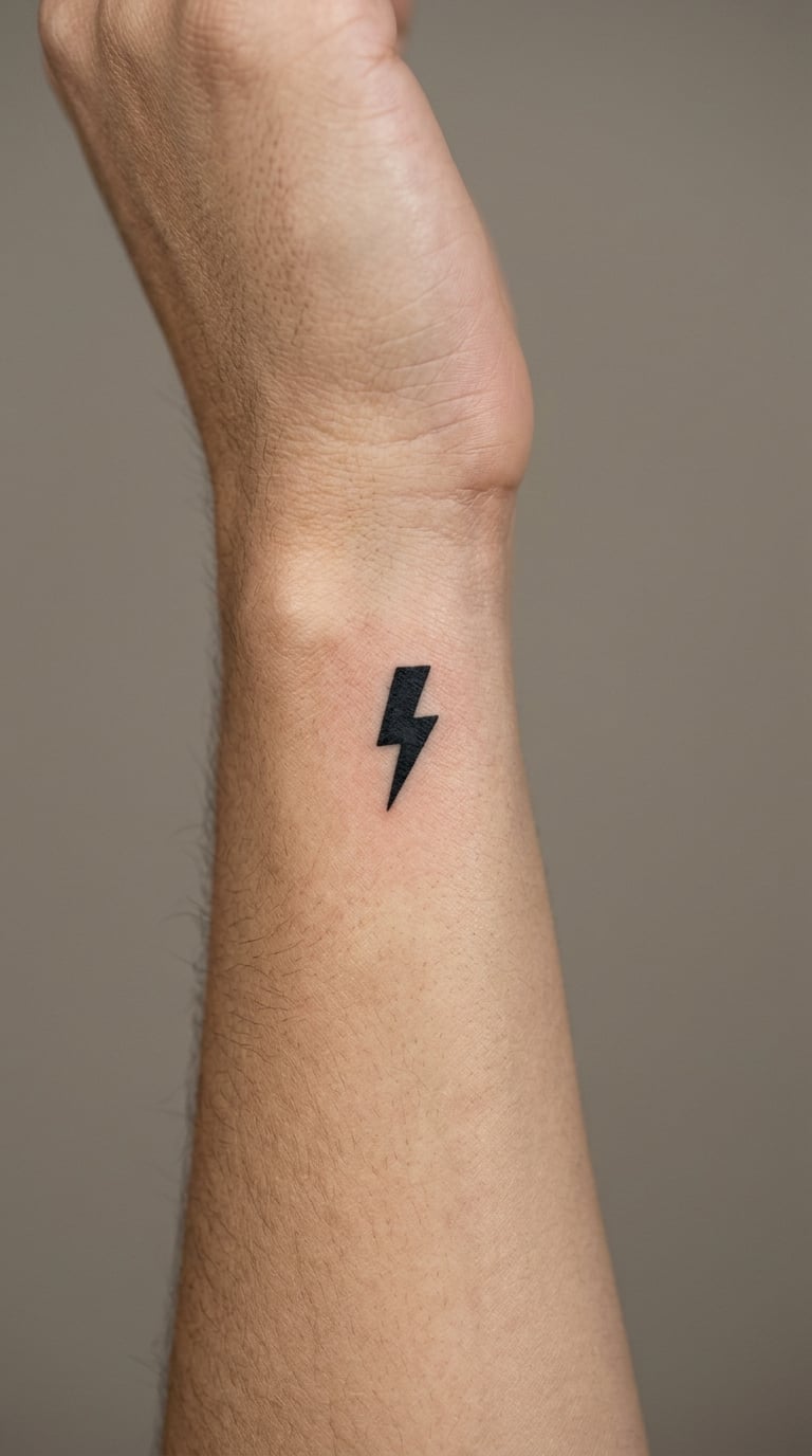 Tiny Lightning Bolt on the Wrist
