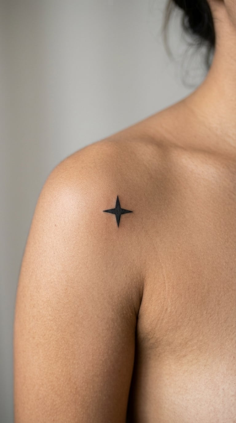 Four-Point Star on the Shoulder