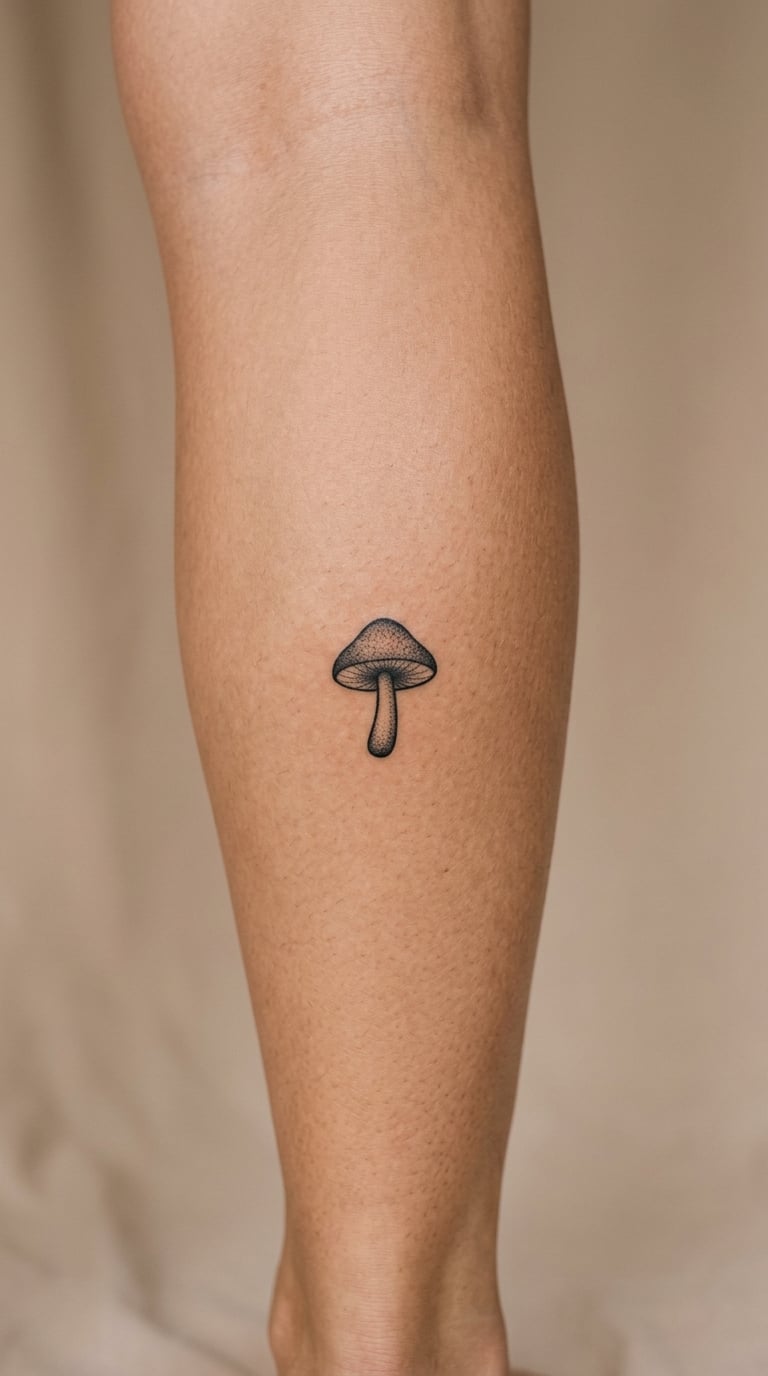 Tiny Mushroom on the Calf
