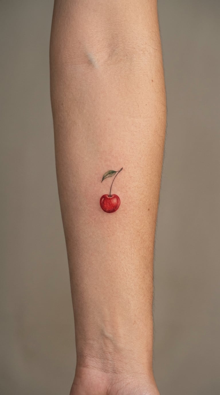 Single Cherry on the Forearm