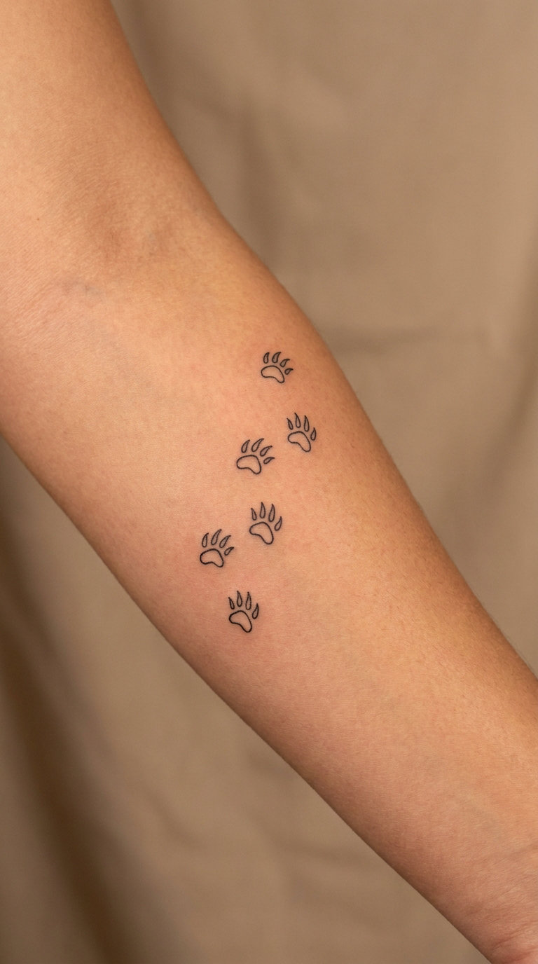 Tiny Paw-Print Trail