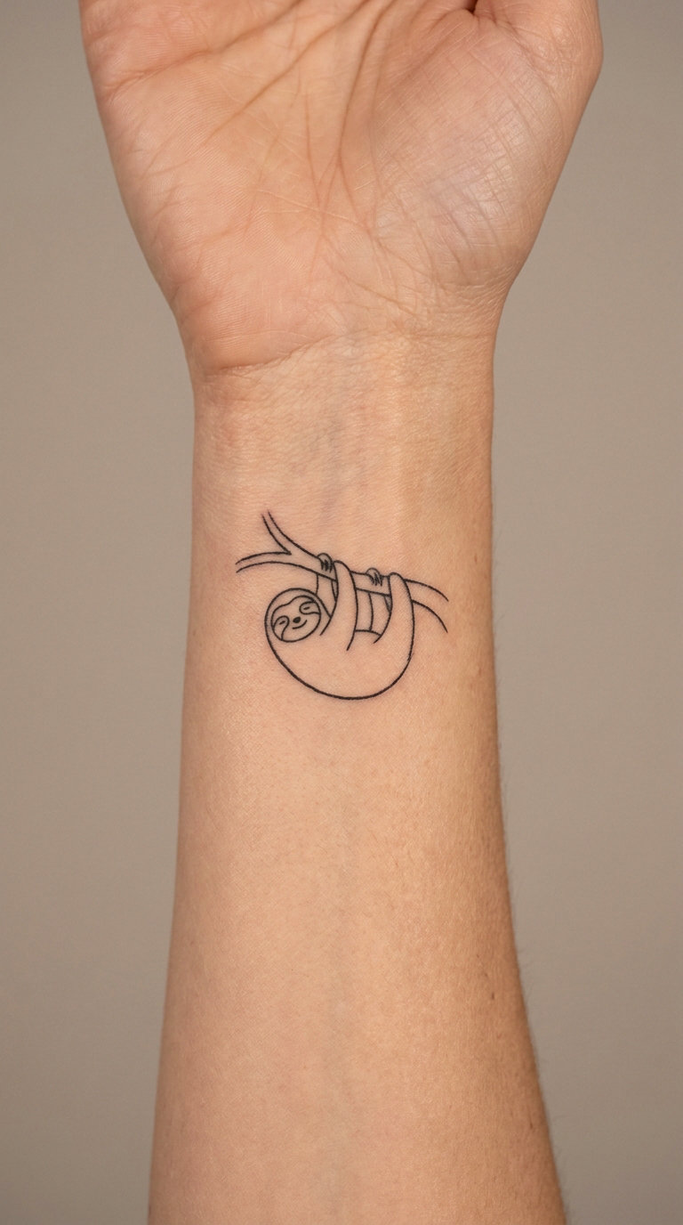 Micro Sloth on the Wrist