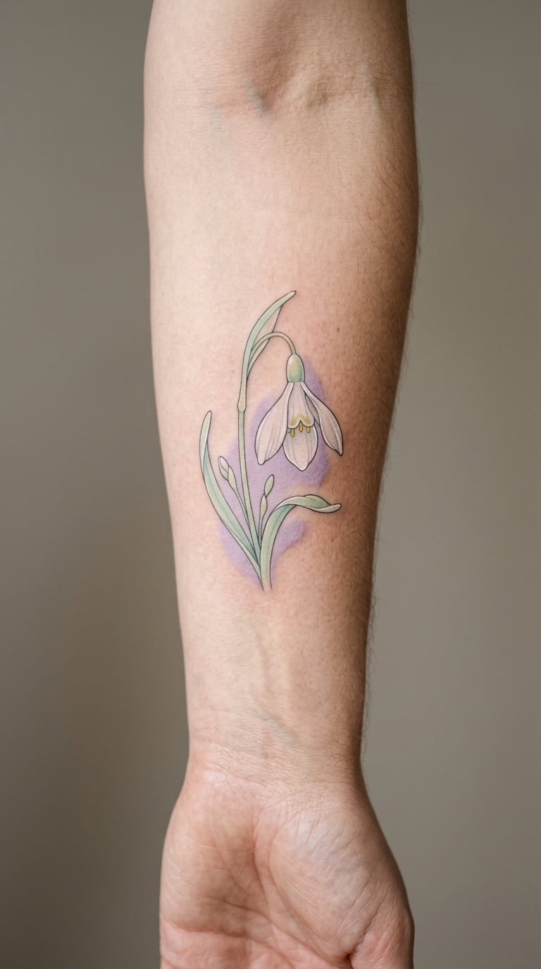 Pastel Snowdrop Color Study