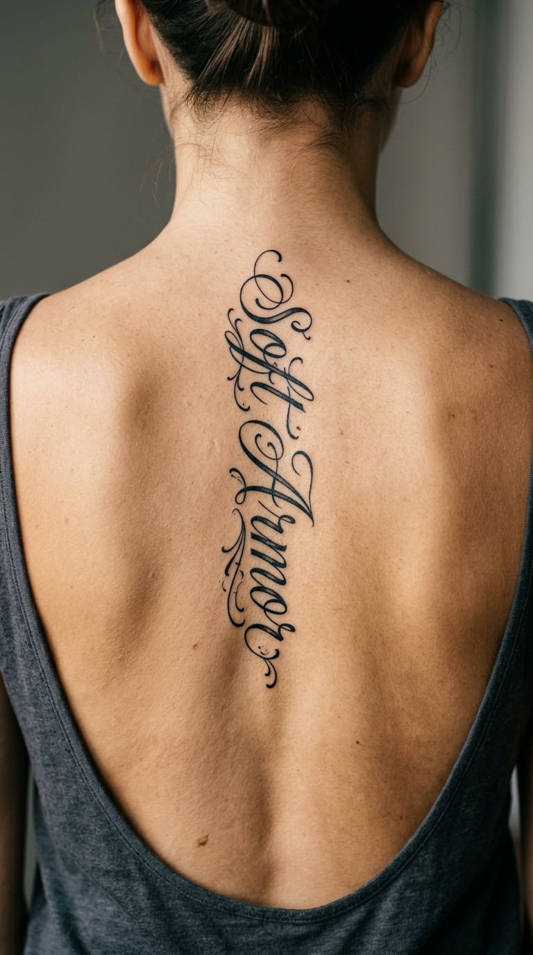"Soft Armor" in Ornamental Lettering