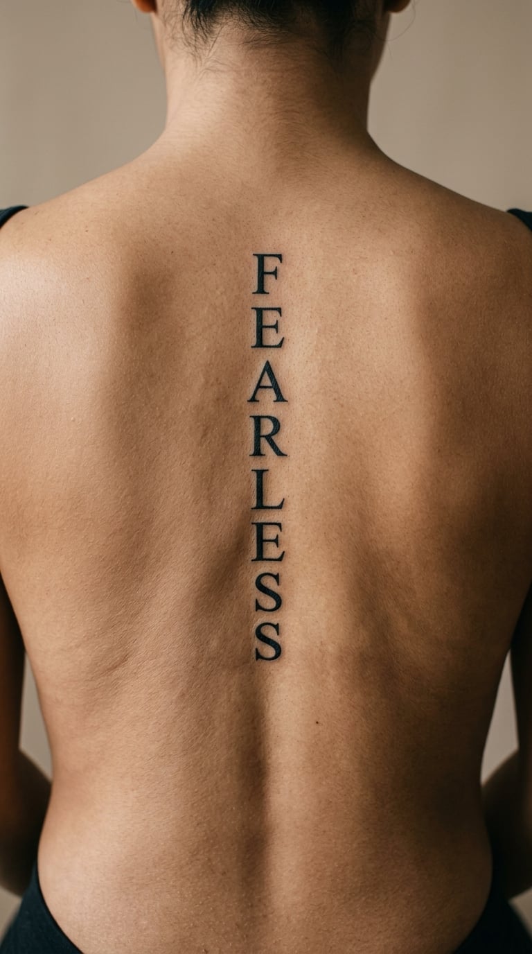 "Fearless" in a Clean Single-Word Design