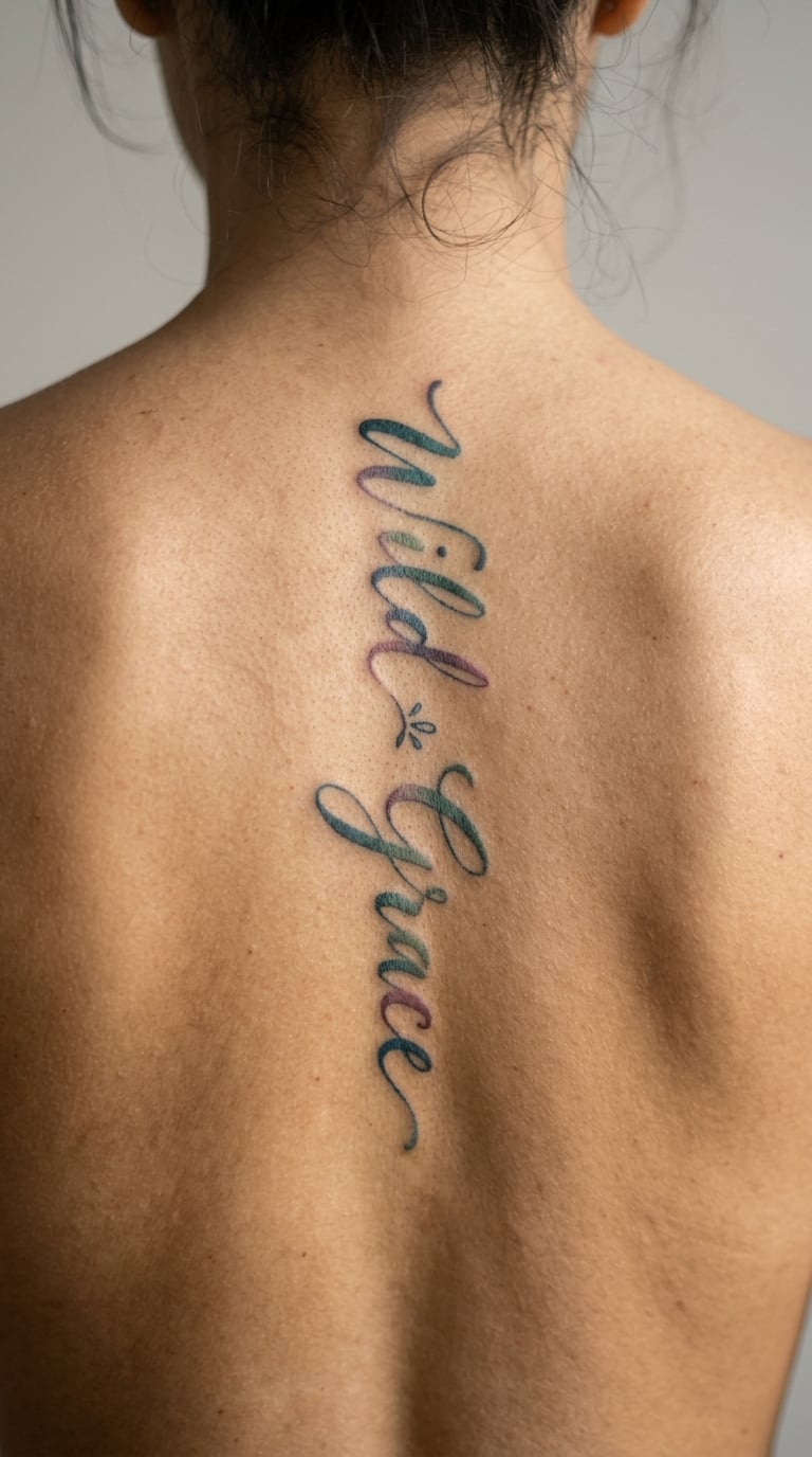 "Wild Grace" in Loose Watercolor Lettering