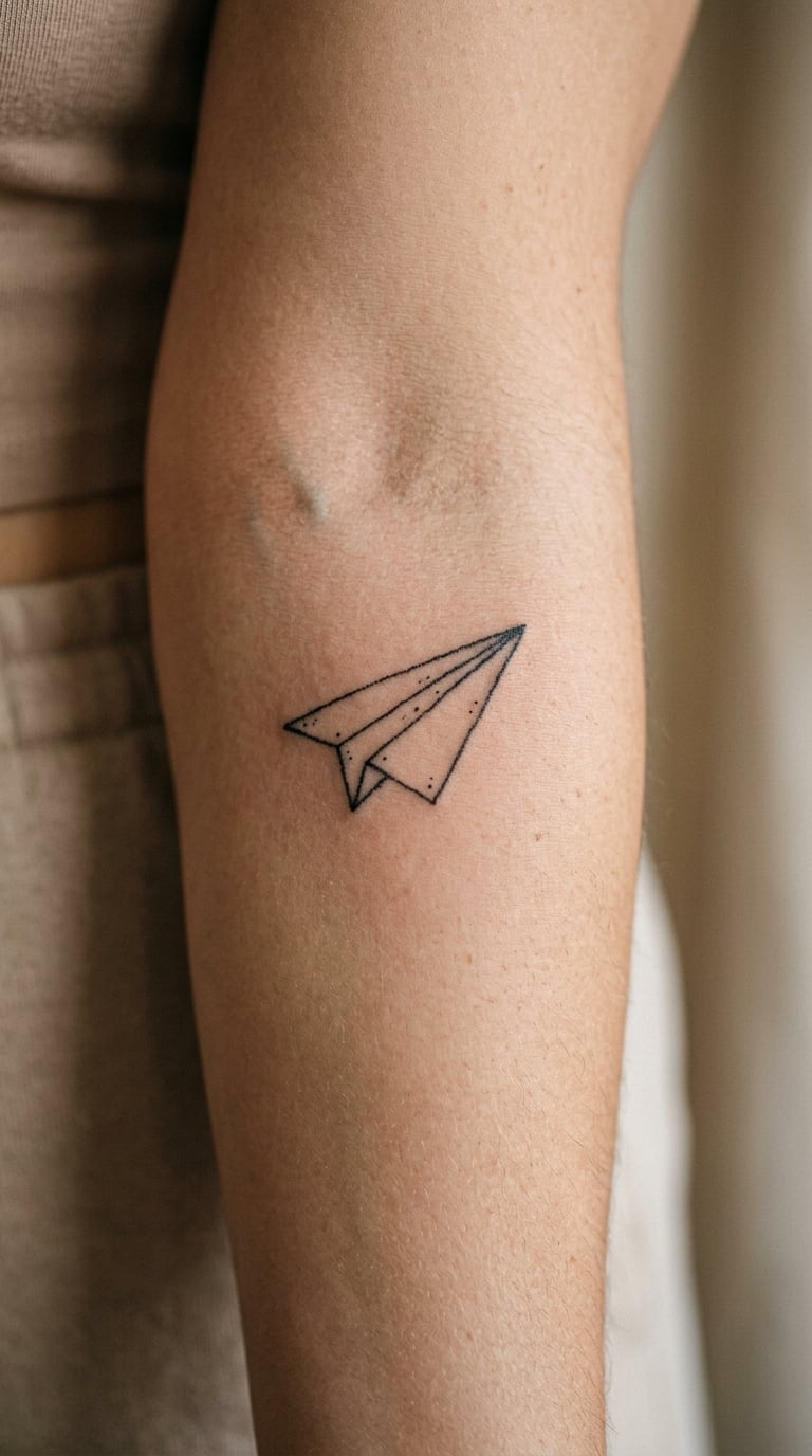 Fine-Line Paper Plane