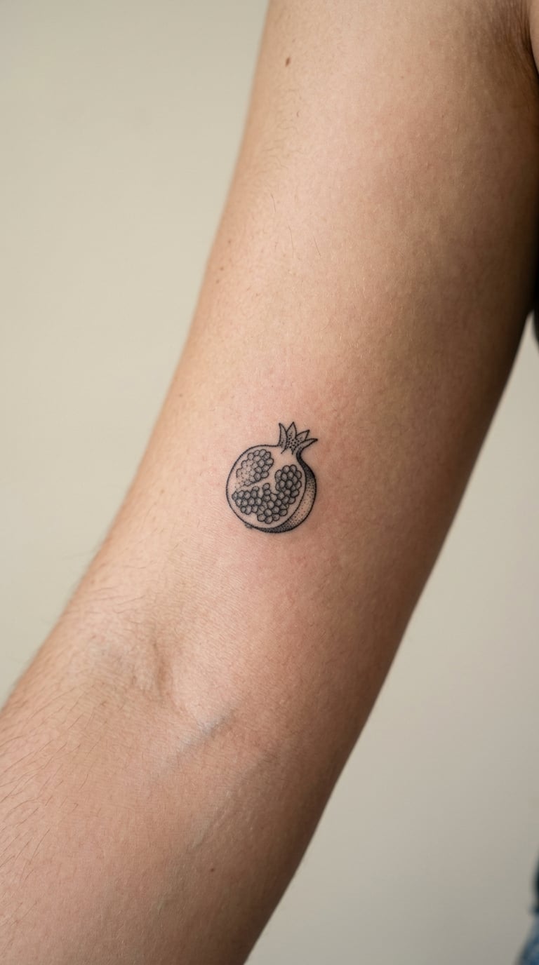 Tiny Botanical Pomegranate